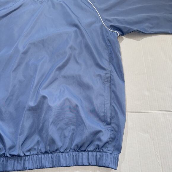 Footjoy Windbreaker Mens M Blue Golf Performance Short Sleeve Pullover Jacket - Picture 4 of 14